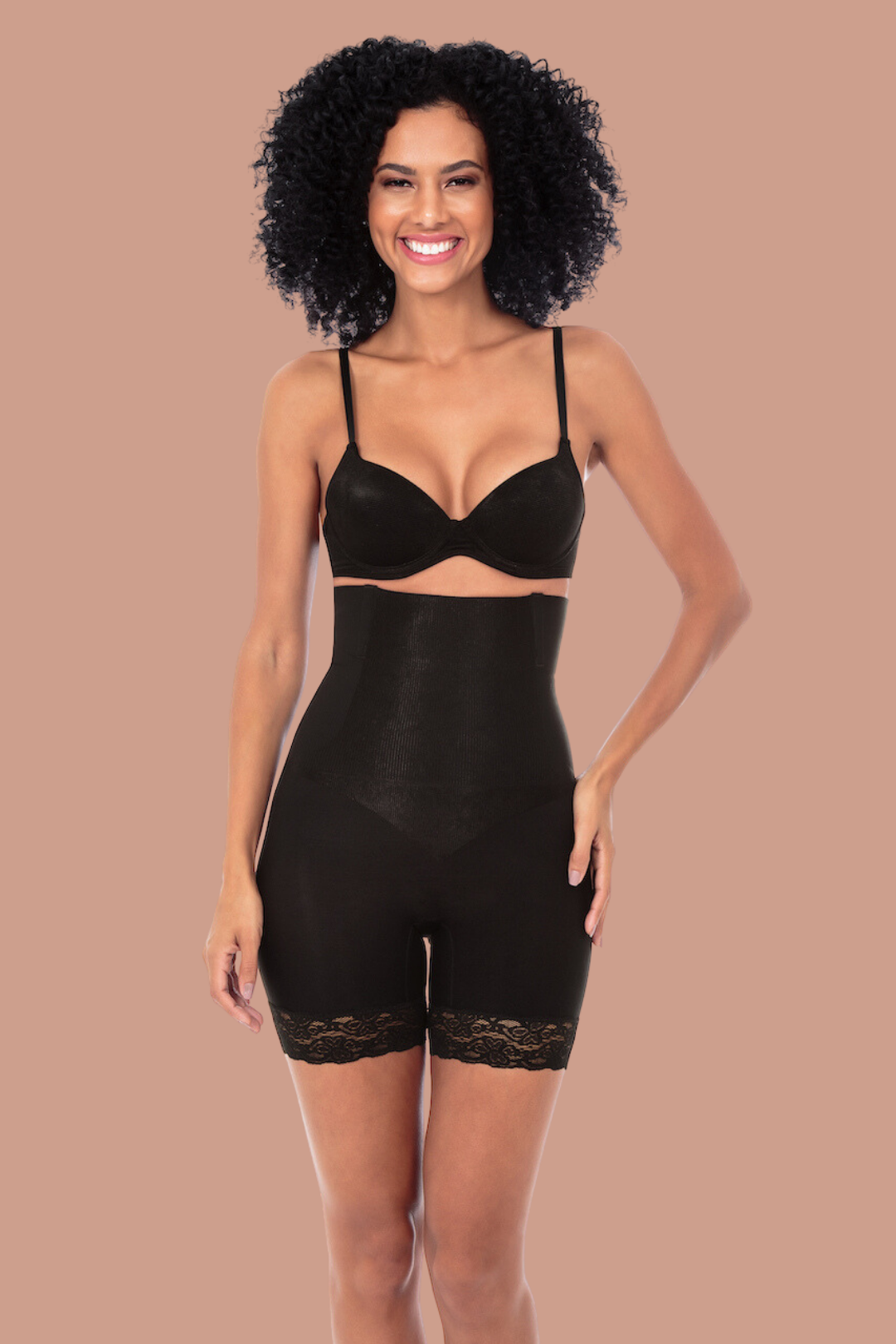 Secret Solutions Women's Plus Size Instant Shaper Medium Control Seamless  Thigh Slimmer Body Shaper - 16/18, Black at  Women's Clothing store