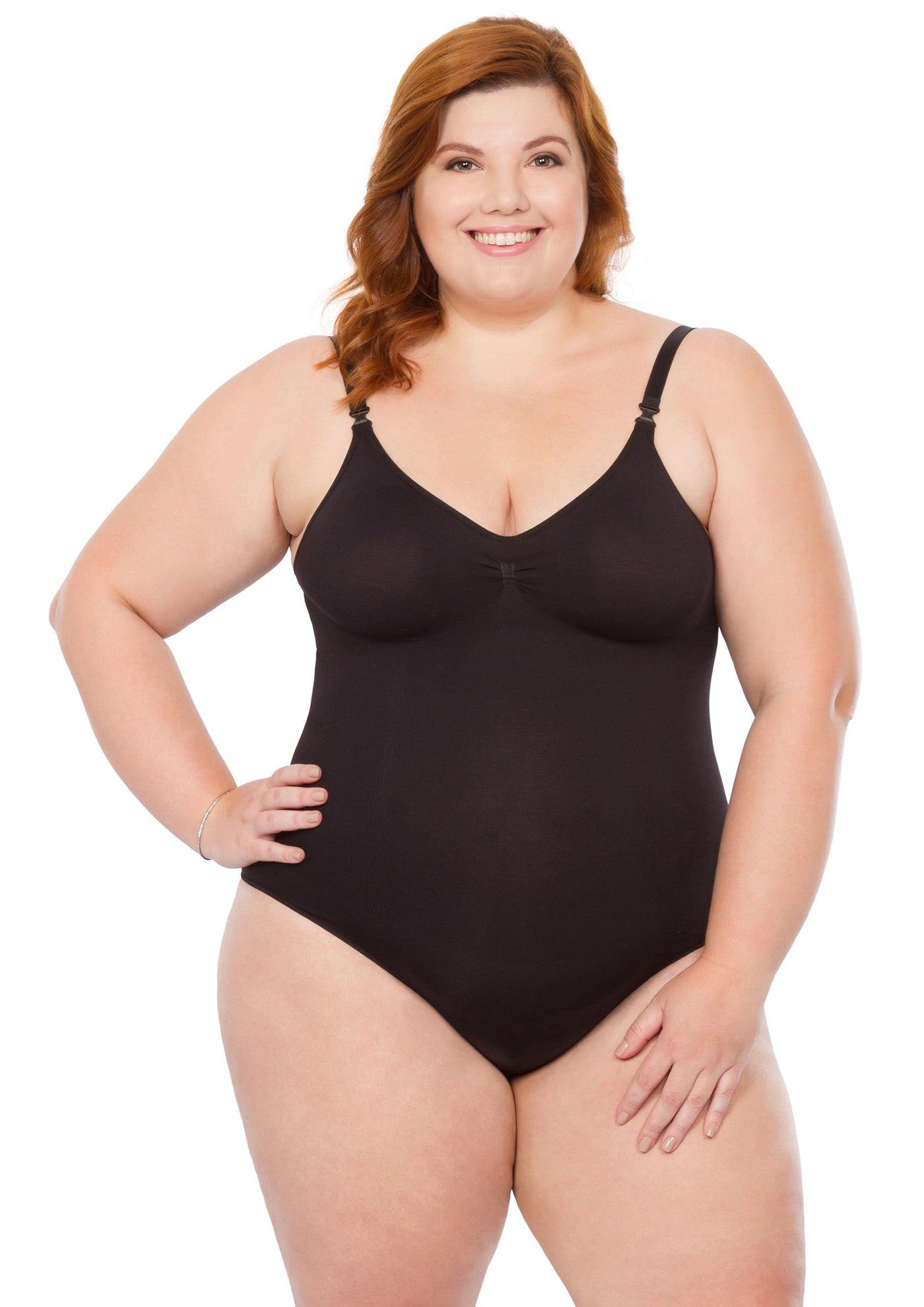 Plié Black Slimming Body Control Dress Shapeware Tummy control Size 16