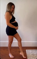 Load and play video in Gallery viewer, Maternity Pregnancy High Waist Shorts
