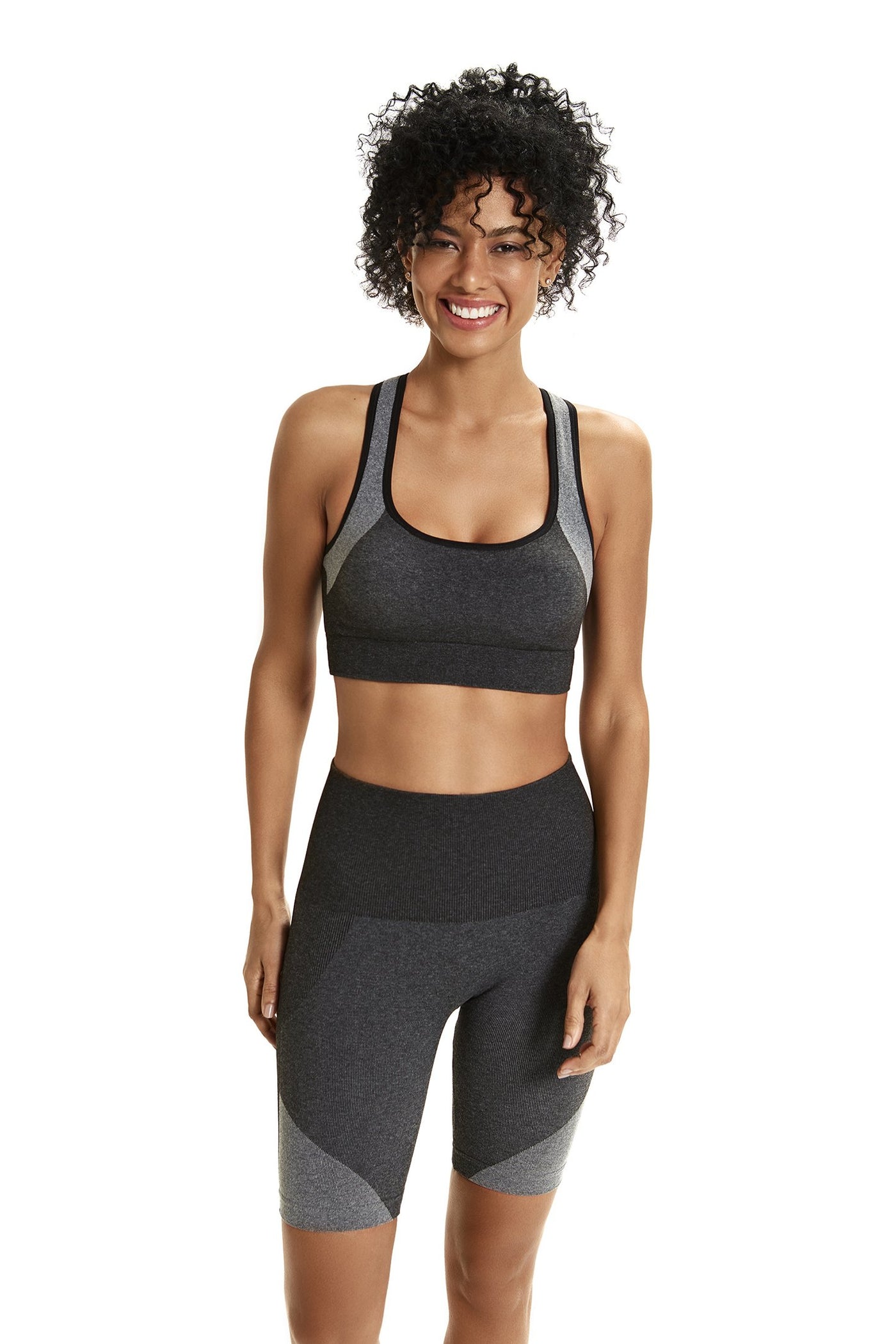 Fitness Crossed Top with Padded Bra