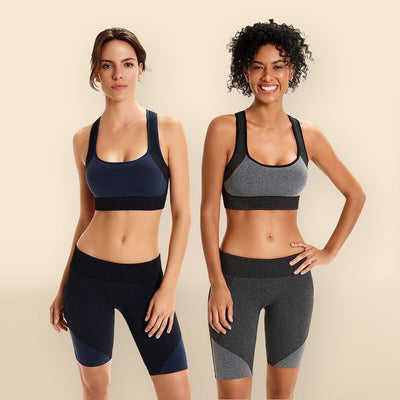 Fitness Crossed Top with Padded Bra